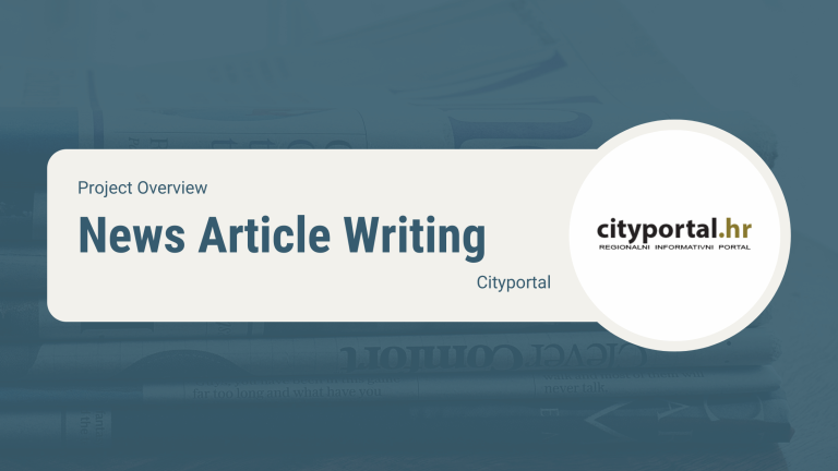 News Article Writing for Cityportal