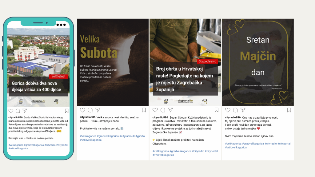 City radio Instagram content post